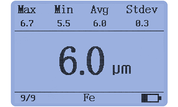 LS225+F500涂鍍層測(cè)厚儀數(shù)據(jù)統(tǒng)計(jì)功能